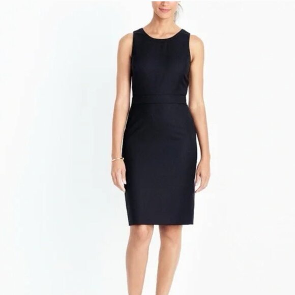 J. Crew Factory Black Suiting Dress NWT 18 - Picture 1 of 1